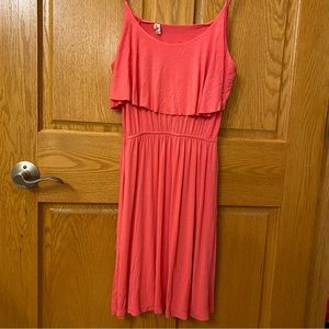 Pink Sundress with cut out back by Amber Blue